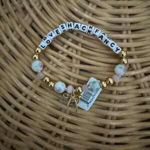 Loveshackfancy bracelet little world project NWT cute beads bow perfect gift